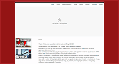 Desktop Screenshot of nowex-przemysl.pl